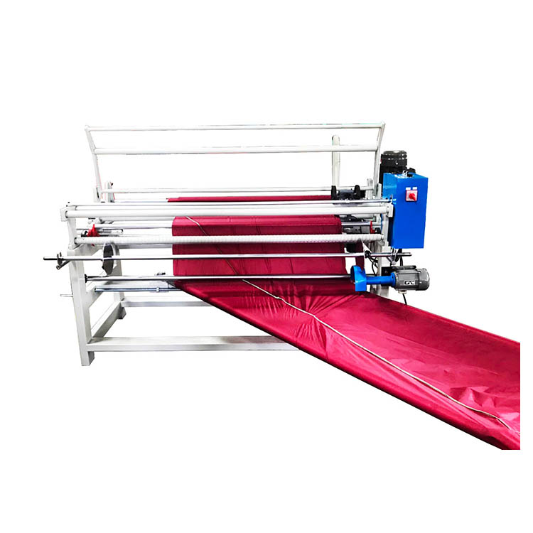 TS-827A Cutaway Winding Machine Fabric 45 degree bias cutting machine EPC rewinding machine